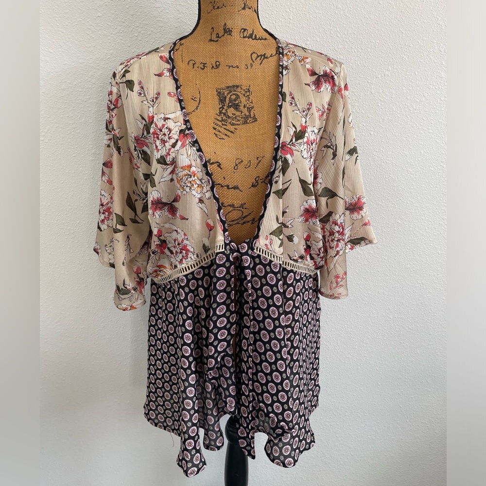 Tie Front Kimono